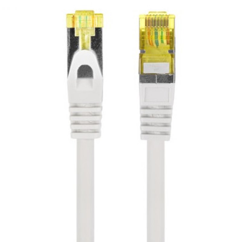 Lanberg RJ45 Network Cable Cat.6A S/FTP 3m Gray, suitable for high-speed data transmission up to 1GB at 500MHz, with shielded twisted pairs and CE certification. Ideal for robust internet connectivity and network setups.