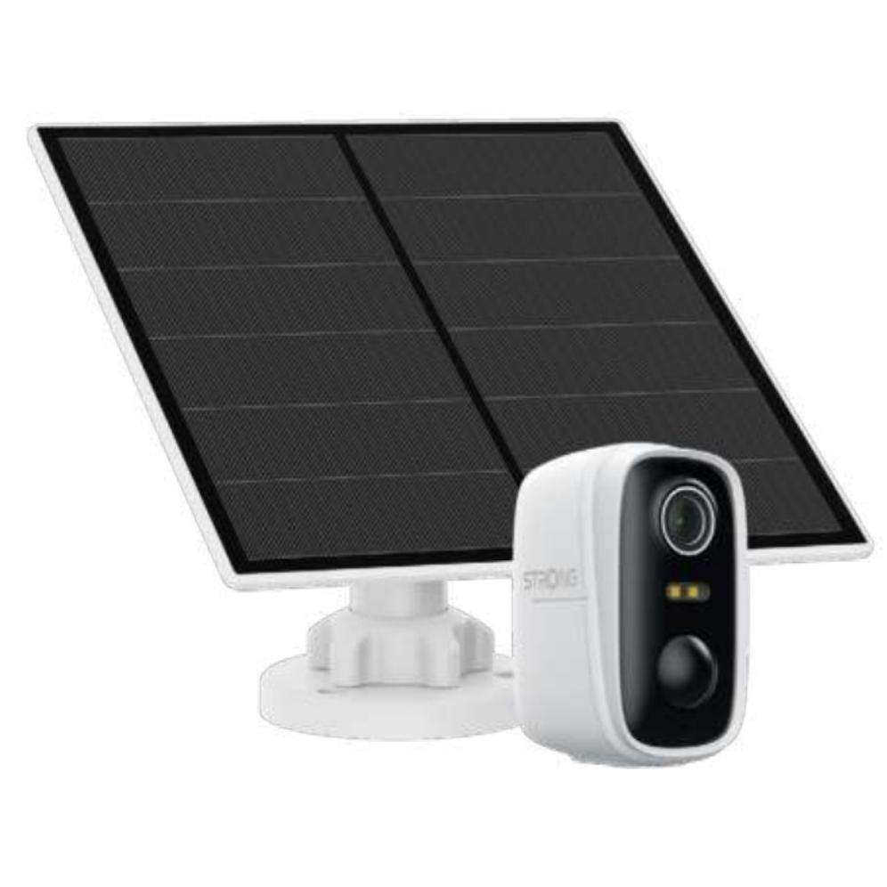 Cámara IP Strong Falky 2KS 2K Visión Nocturna Exterior Panel Solar Control por Voz Audio Bidireccional