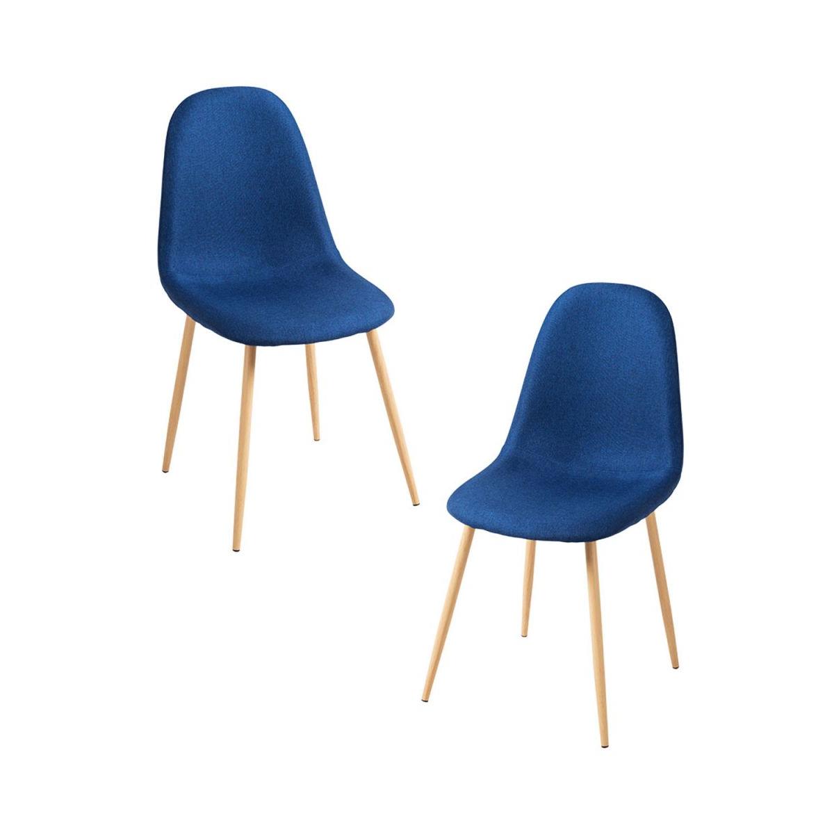Regalos Miguel - Packs Sillas Comedor - Pack 2 Sillas Teok Tela - Azul