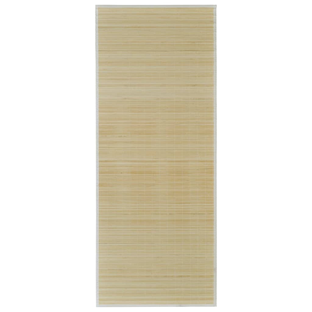 Vidaxl Alfombra de Bambú 160x230 Cm Marrón Claro