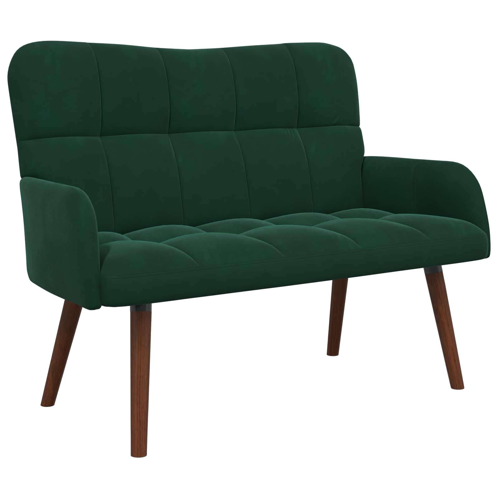 vidaXL Sofá de 2 Plazas  115 x 61 x 87 cm Terciopelo Multicolor