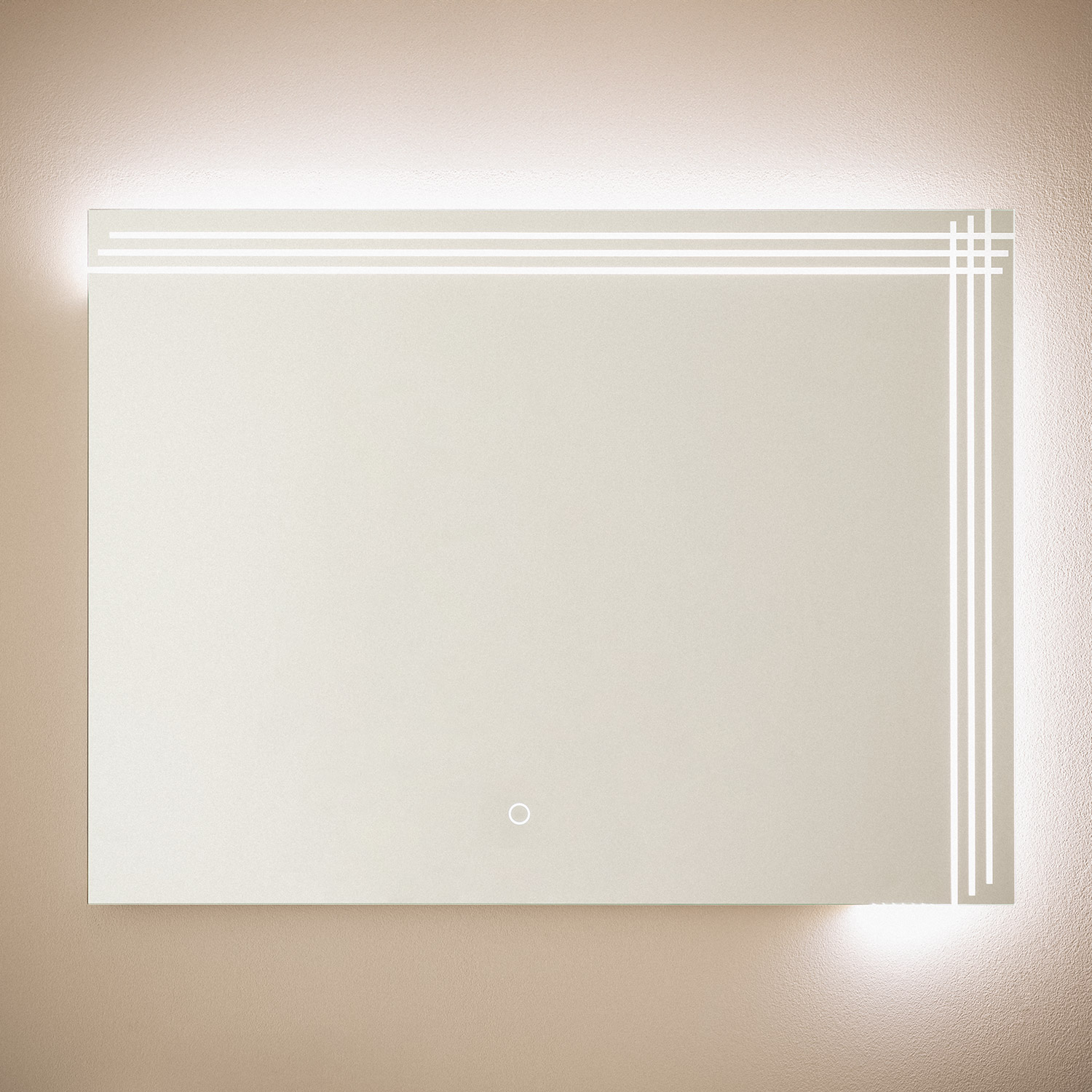 Ledkia Espejo Baño con Luz LED 60x80 cm Dinklage  6000K Blanco Frío