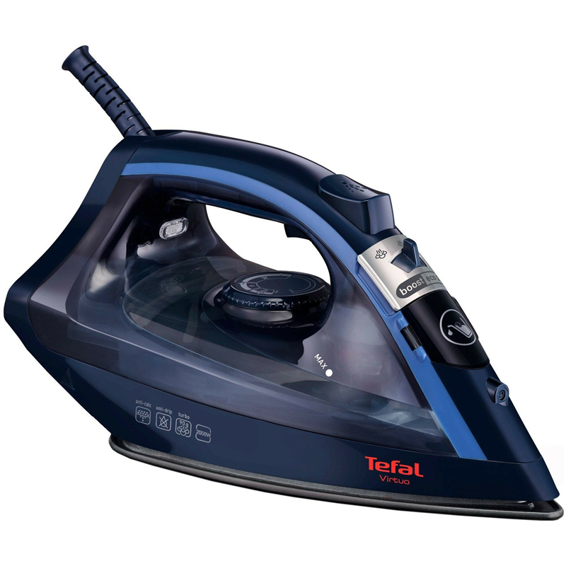 Tefal Virtuo FV 1713 plancha Plancha vapor-seco 2000 W Azul