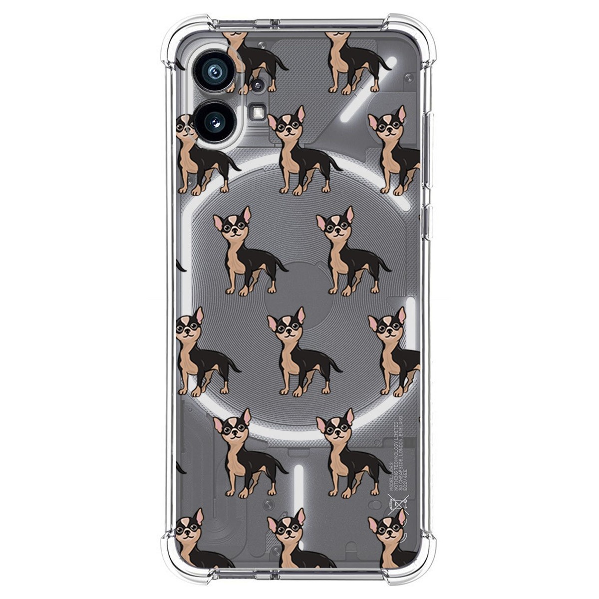 Funda Silicona Antigolpes para Nothing Phone 1 diseño Perros 11 Dibujos