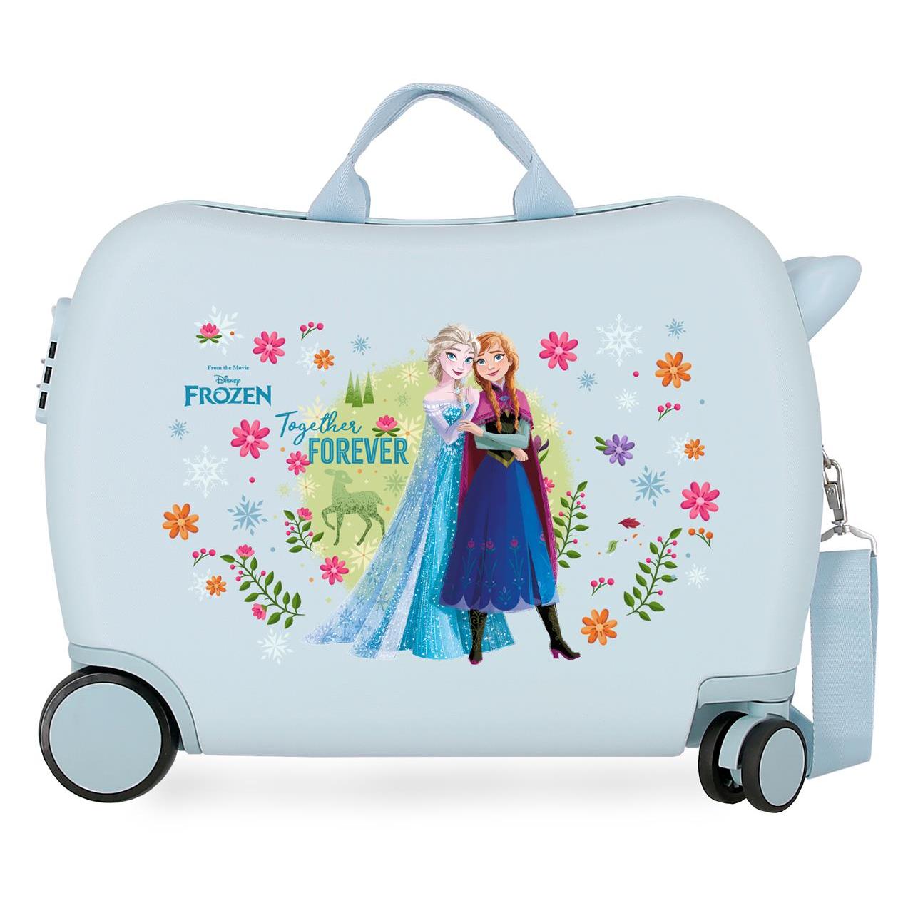 Maleta Infantil Disney Frozen Forever azul claro 38x50x20cm