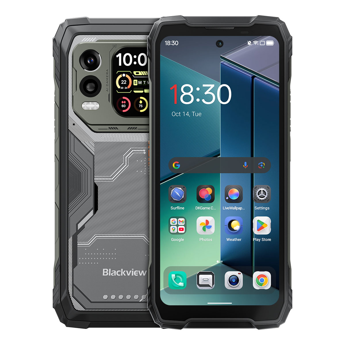 Blackview XPLORE 1 Pro 5G Thermal lmaging Rugged Phone w/ 6.78" 120Hz Main & 2.01" Secondary Display 20000mAh Smartphone, No Charger