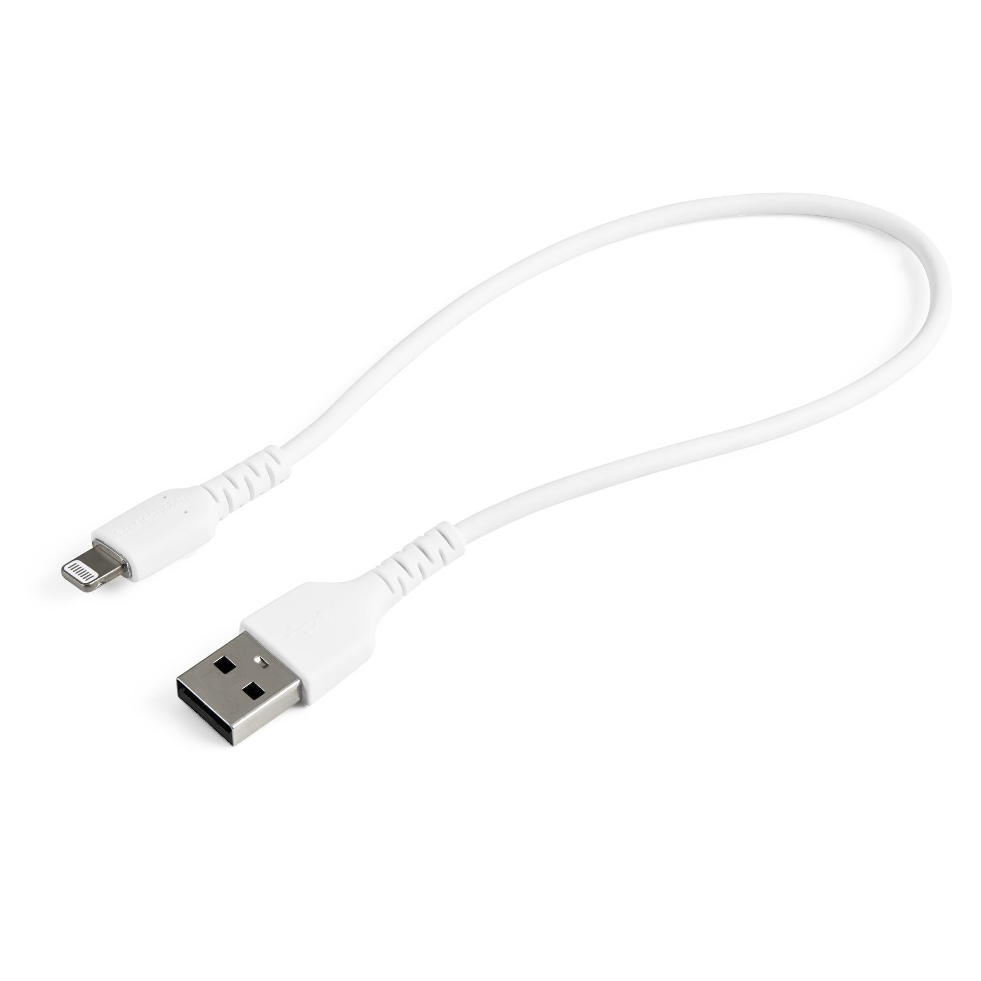 StarTech.com Cable Resistente USB-A a Lightning de 30 cm Blanco - Cable de Sincronización y Carga US