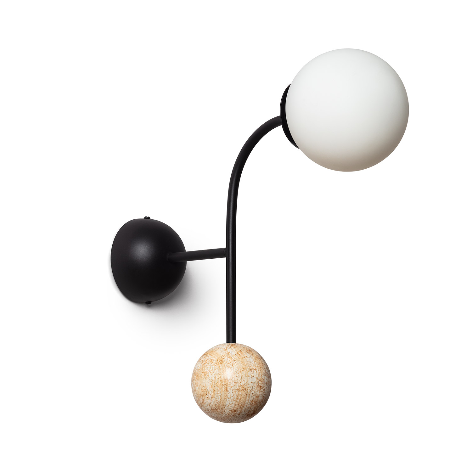 Ledkia Aplique de Pared Metal Bradwall Negro
