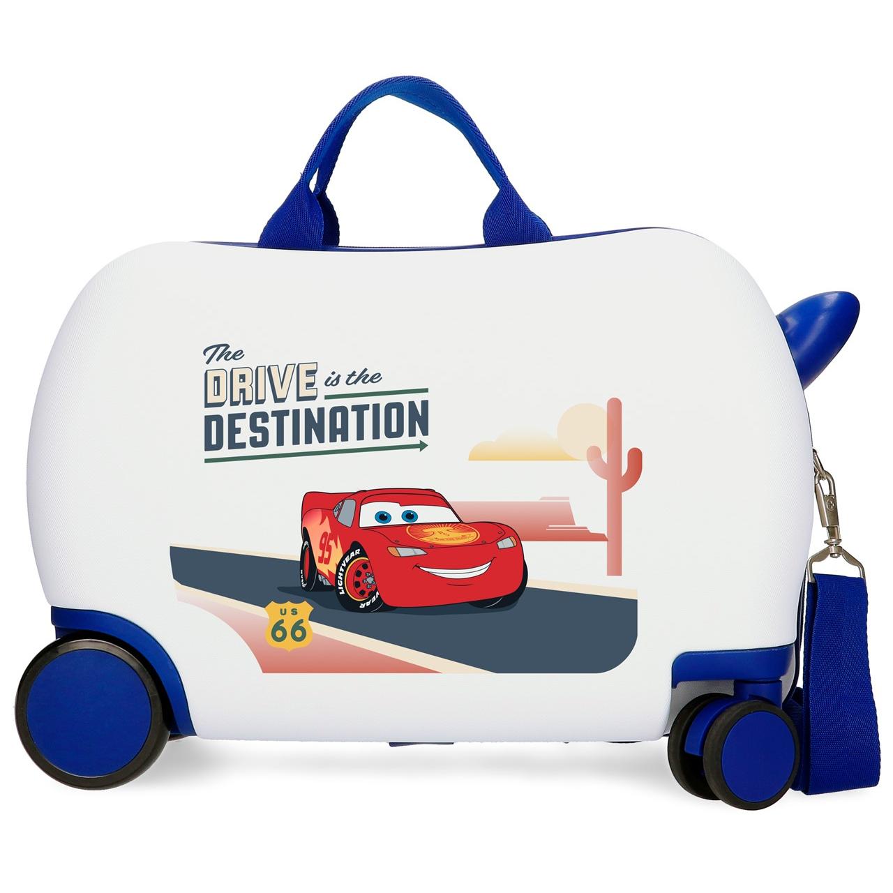Maleta infantil Cars Destination Blanco 45x31x20 cm