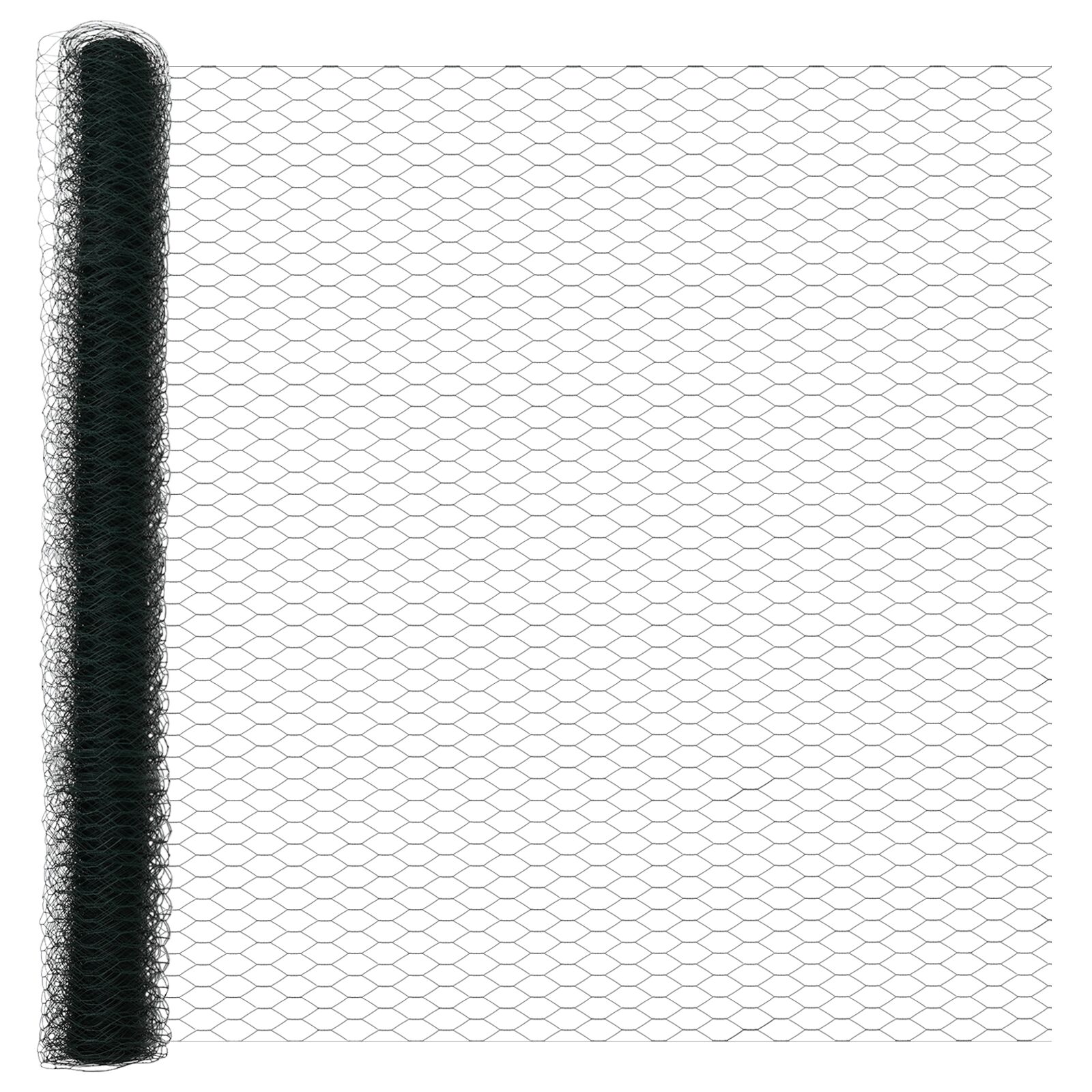 vidaXL Cerca Hexagonal Verde Metal 5000 x 0.1 x 160 cm Duradera