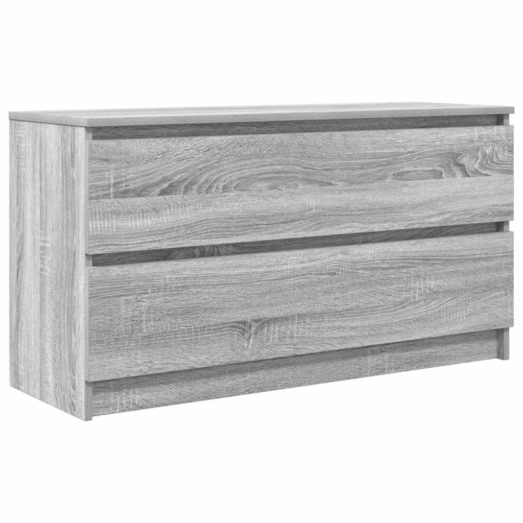 vidaXL Mueble de TV madera contrachapada gris Sonoma 100x35x54 cm