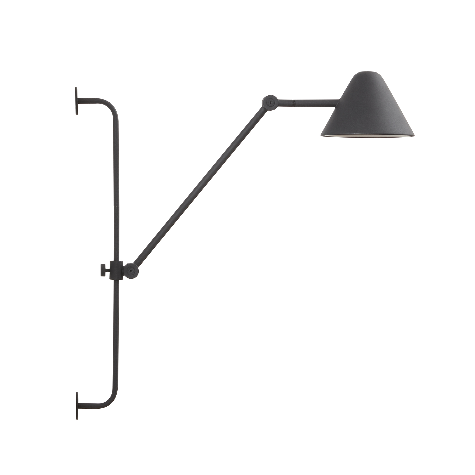 Novolux Lighting - Aplique de pared - ARM, uso interior, H15,4 cm, LED cob, 5W, 3K, 720lm, negro, IP20, interior