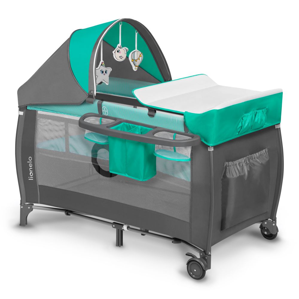 Cuna de Viaje SVEN PLUS 2 en 1 con Cambiador Integrado, Parque Infantil Portátil de Dos Alturas para Bebés de 0 a 3 Años, Ideal para Interior y Exterior