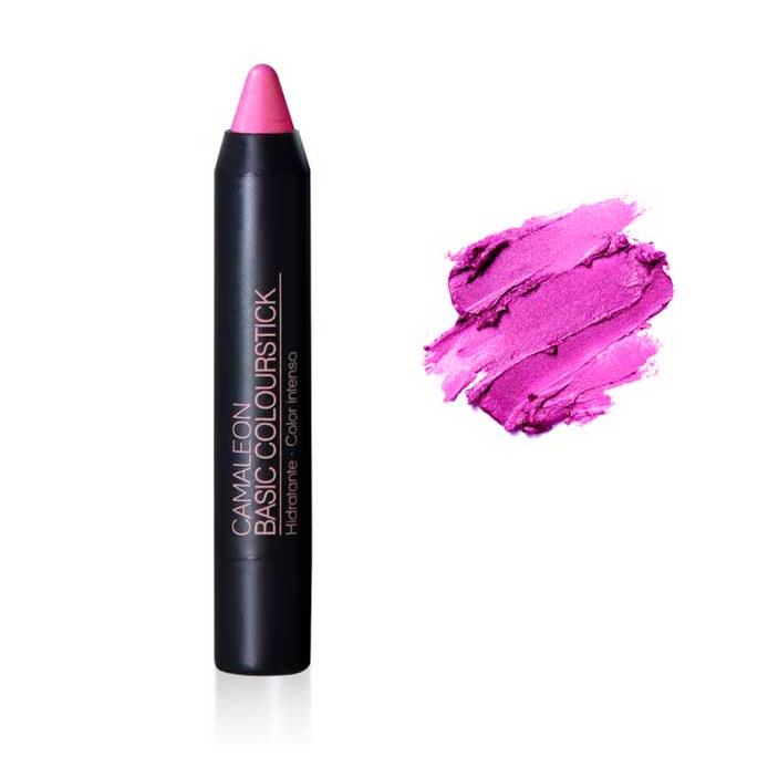 Camaleon Basic Stick Metallic Morado - Pintalabios de Larga Duración y Acabado Metalizado