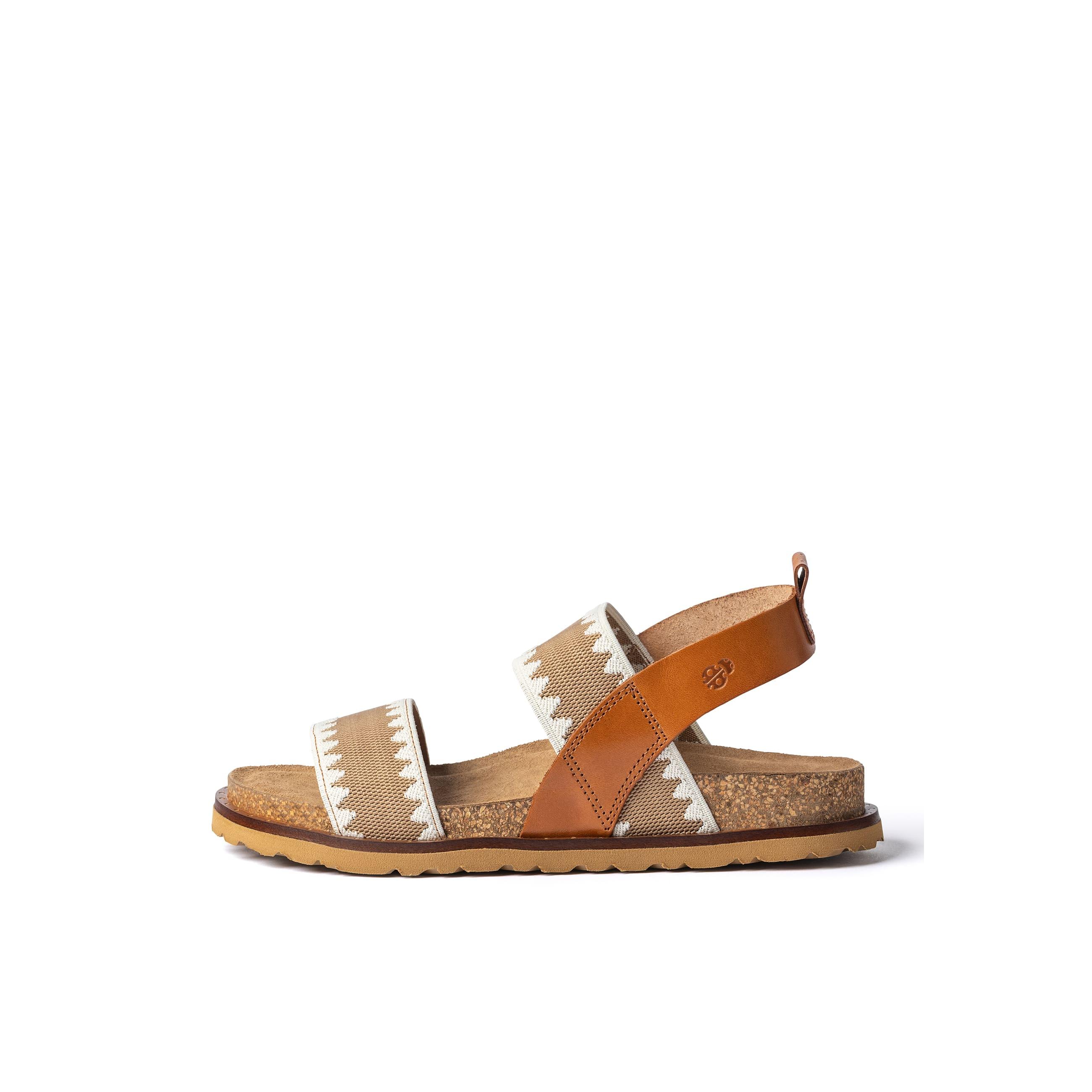 YOKONO sandalia plana BOLUS-255 MARRON | Zapatos mujer Primavera-Verano | Piel vacuna  Vaquetilla | 2 CM
