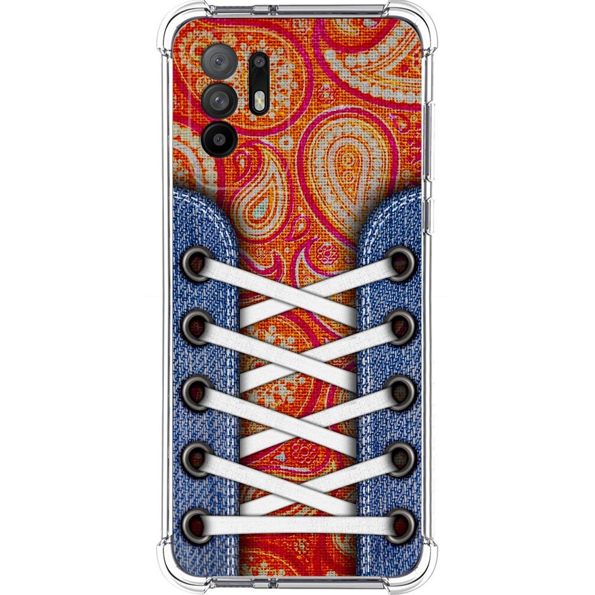 Tumundosmartphone Funda Silicona Antigolpes para Oppo A94 5G diseño Zapatillas 10 Dibujos