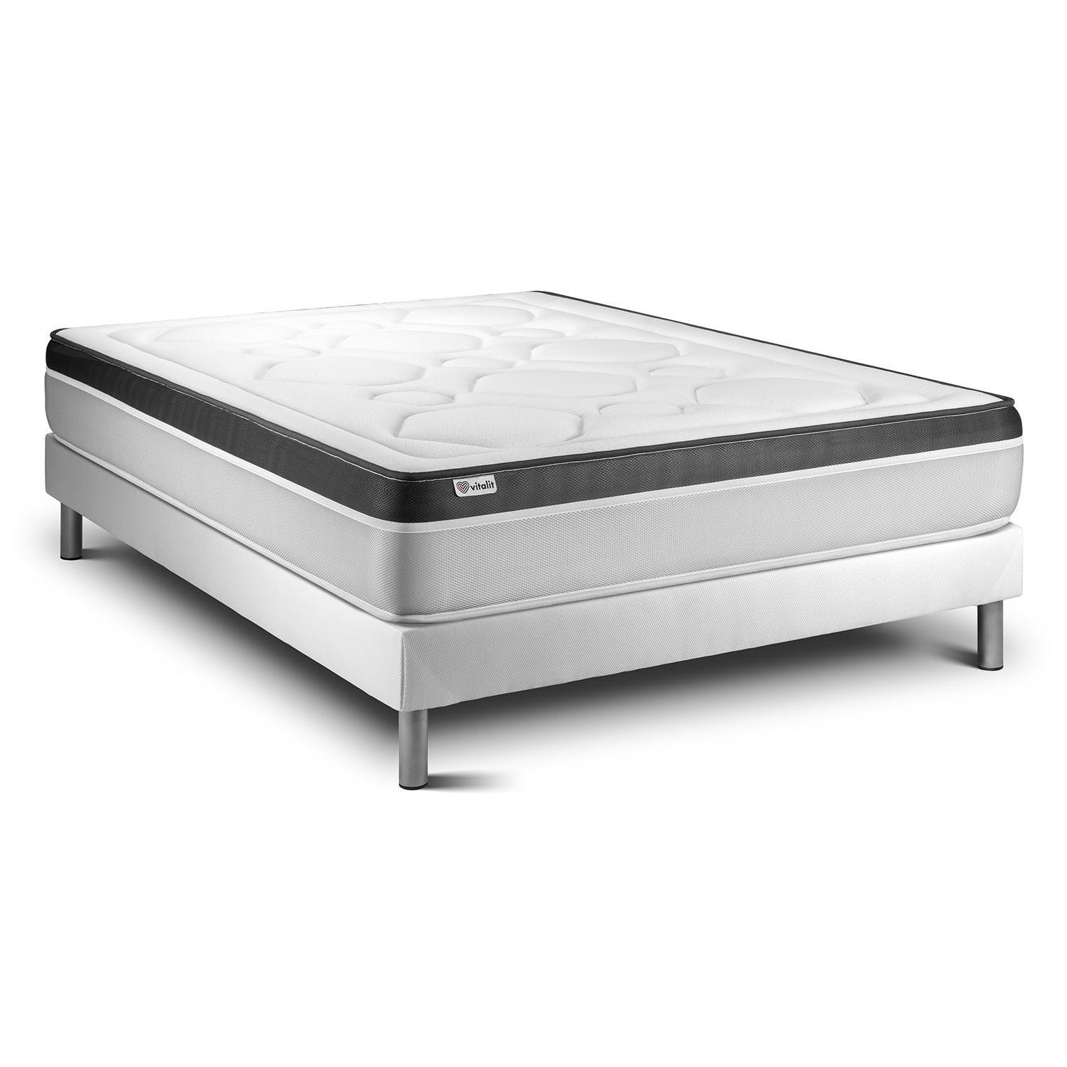 Conjunto VITAL ERGO 150 x 200 cm somier Kit blanco