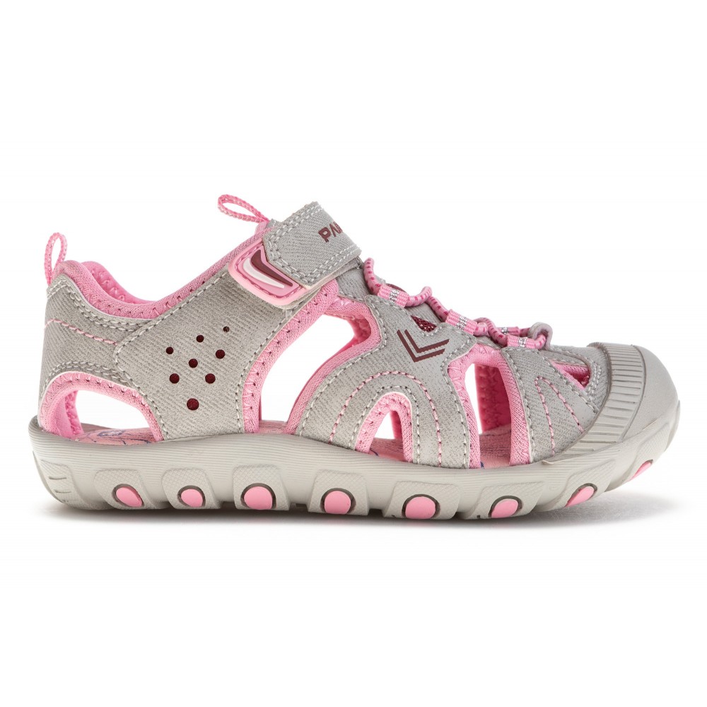 Sandalias planas niña PABLOSKY 981955 SANDALIA DEPORTIVA GREY-PINK-BURGUNDY 34907 25V