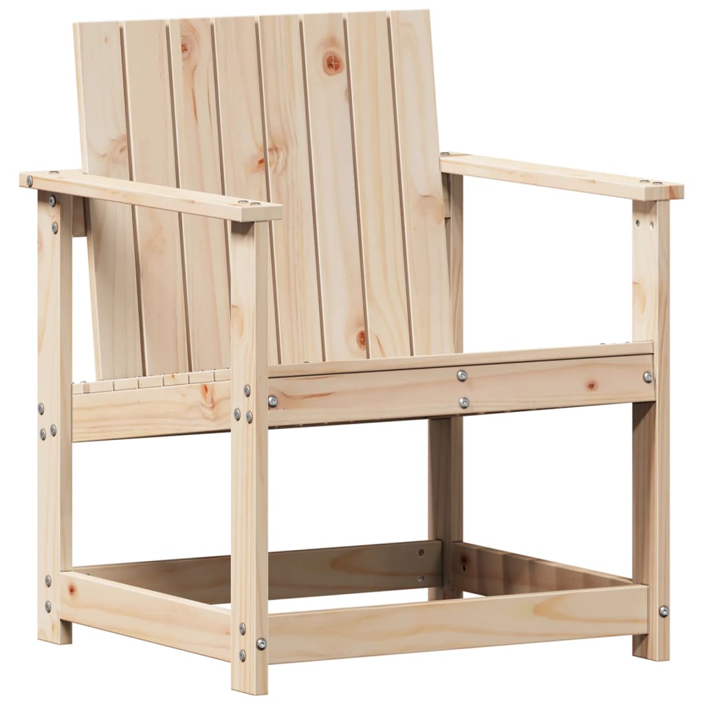 Vidaxl Silla de Jardín de Madera Maciza de Pino 62x56x77 Cm