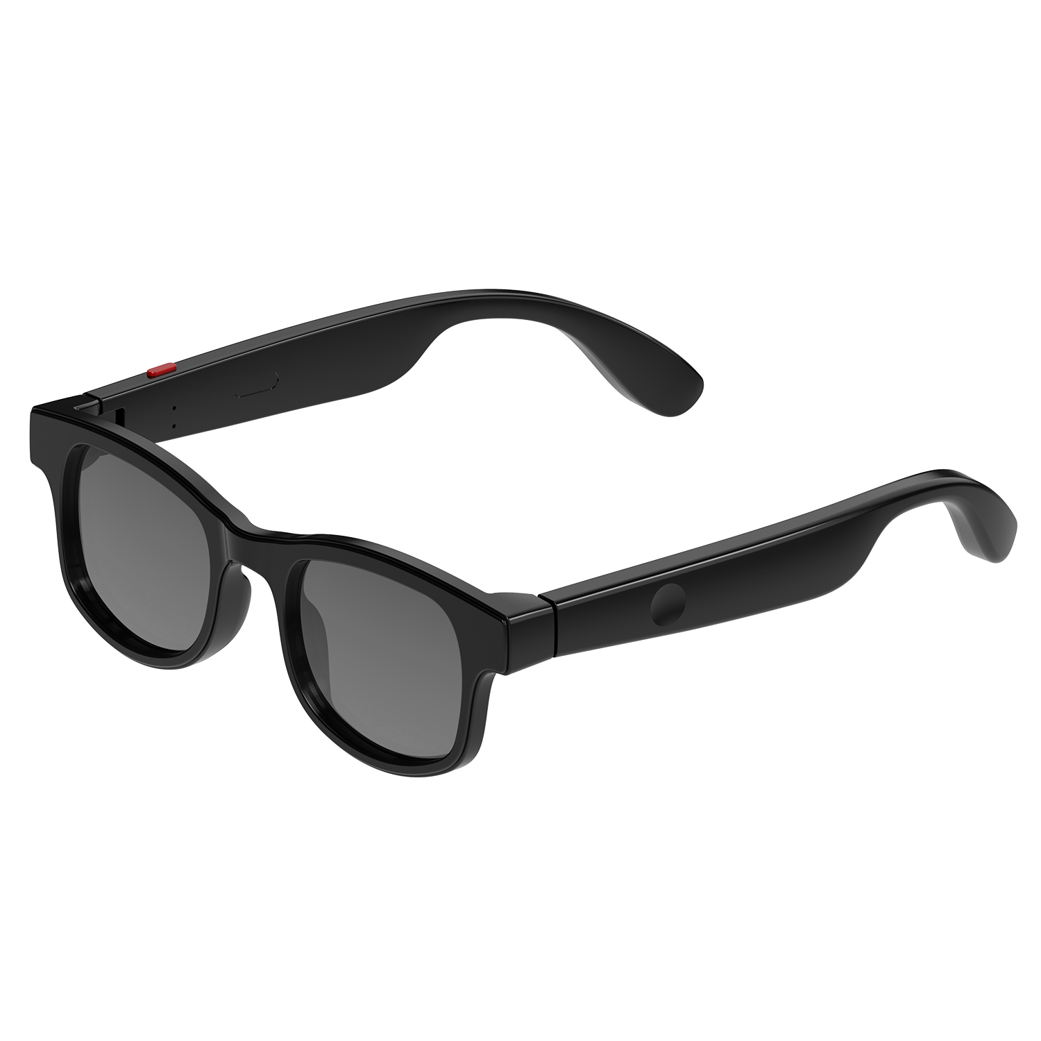 DAM. Gafas inteligentes AIMB-V3, control de llamada bluetooth, asistente de voz, control remoto de la cámara, lentes de sol y lentes anti luz azul. 15x16x5cm