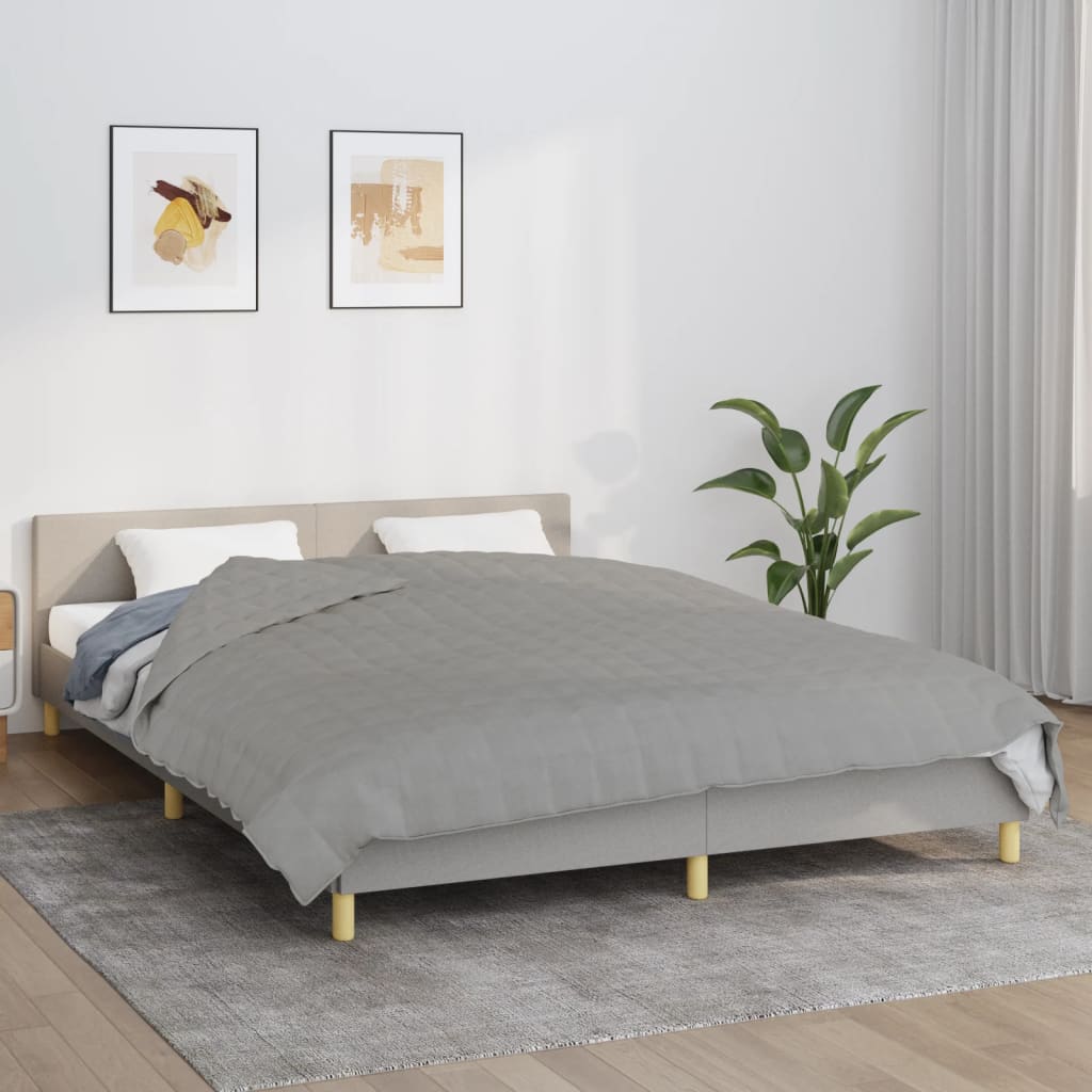 vidaXL Manta con peso tela 200x220 cm 9 kg manta de edredón Color Azul,  Crema,  Gris y mas