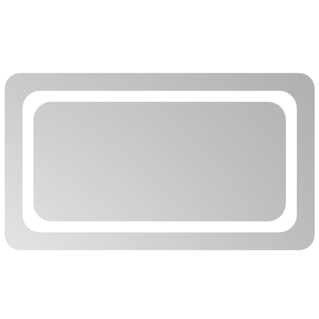 vidaXL Espejo de Baño con LED Tocador Ducha Aseo Cuarto Mueble Adorno Dimensiones 60 x 40 cm,  70 x 40 cm,  80 x 50 cm y mas