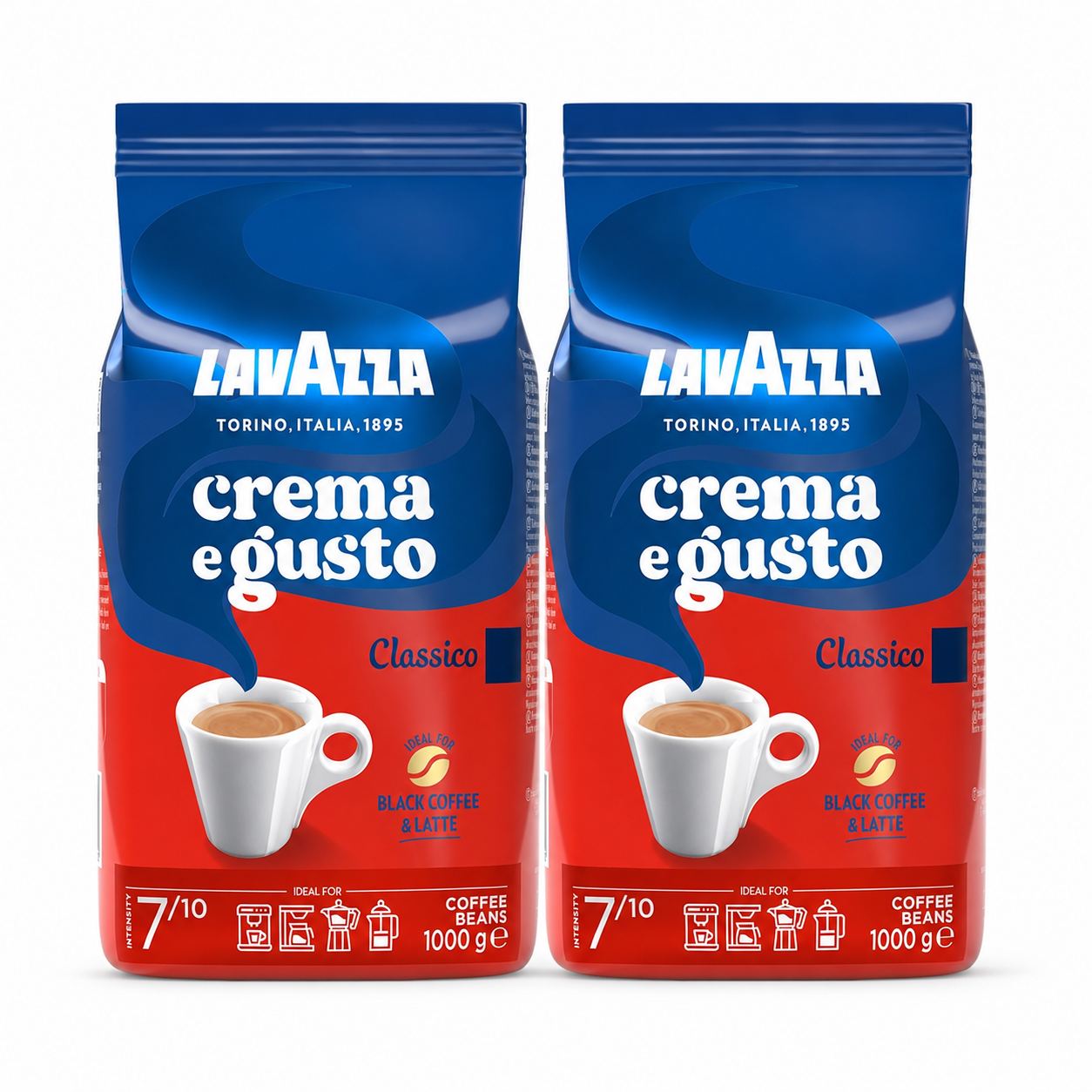 Lavazza Granos Crema e Gusto Classico 2 Kg - PACK 2 UDS - QUMIR