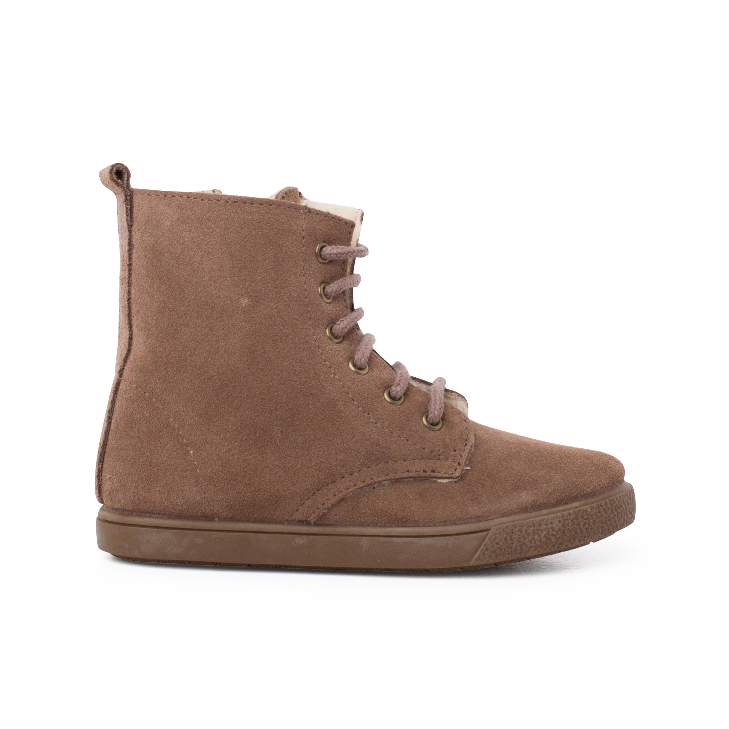 Pisamonas Bota Borrego Cordones Cremallera Lateral