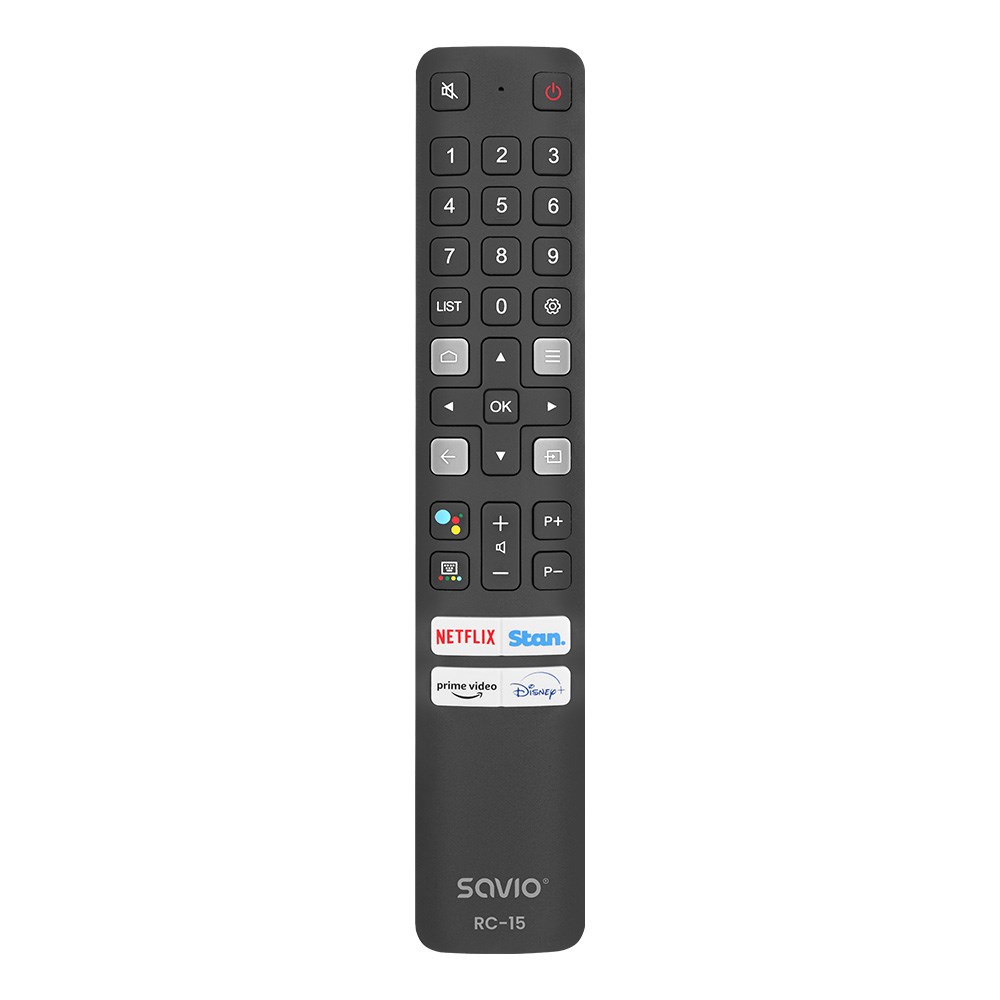 Savio rc-15 mando a distancia universal/reemplazo para tcl , smart tv