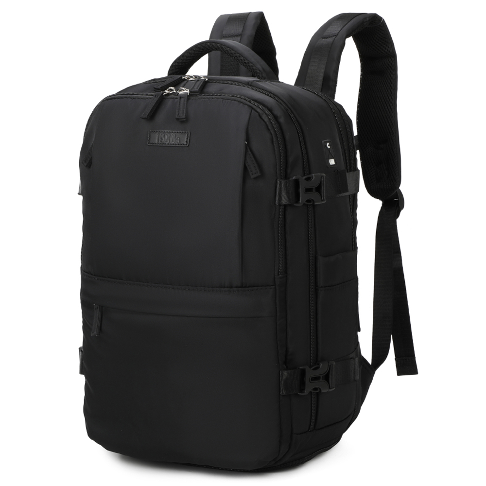 Mochila de viaje cabina expandible para Ryanair 40x25x20-25cm_con bolsa de zapatillas_mochila casual impermeable extensible compatible con portátil 14