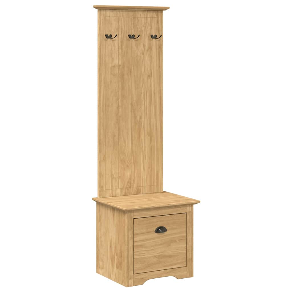vidaXL Mueble de entrada con ganchos BODO 50x40x157 cm