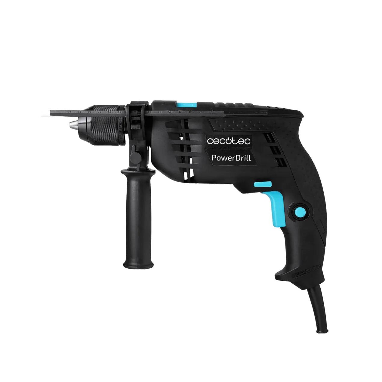 CECOTEC 00181 Taladro Eléctrico 850W con Percutor y Brocas, Ideal para Tareas Exigentes