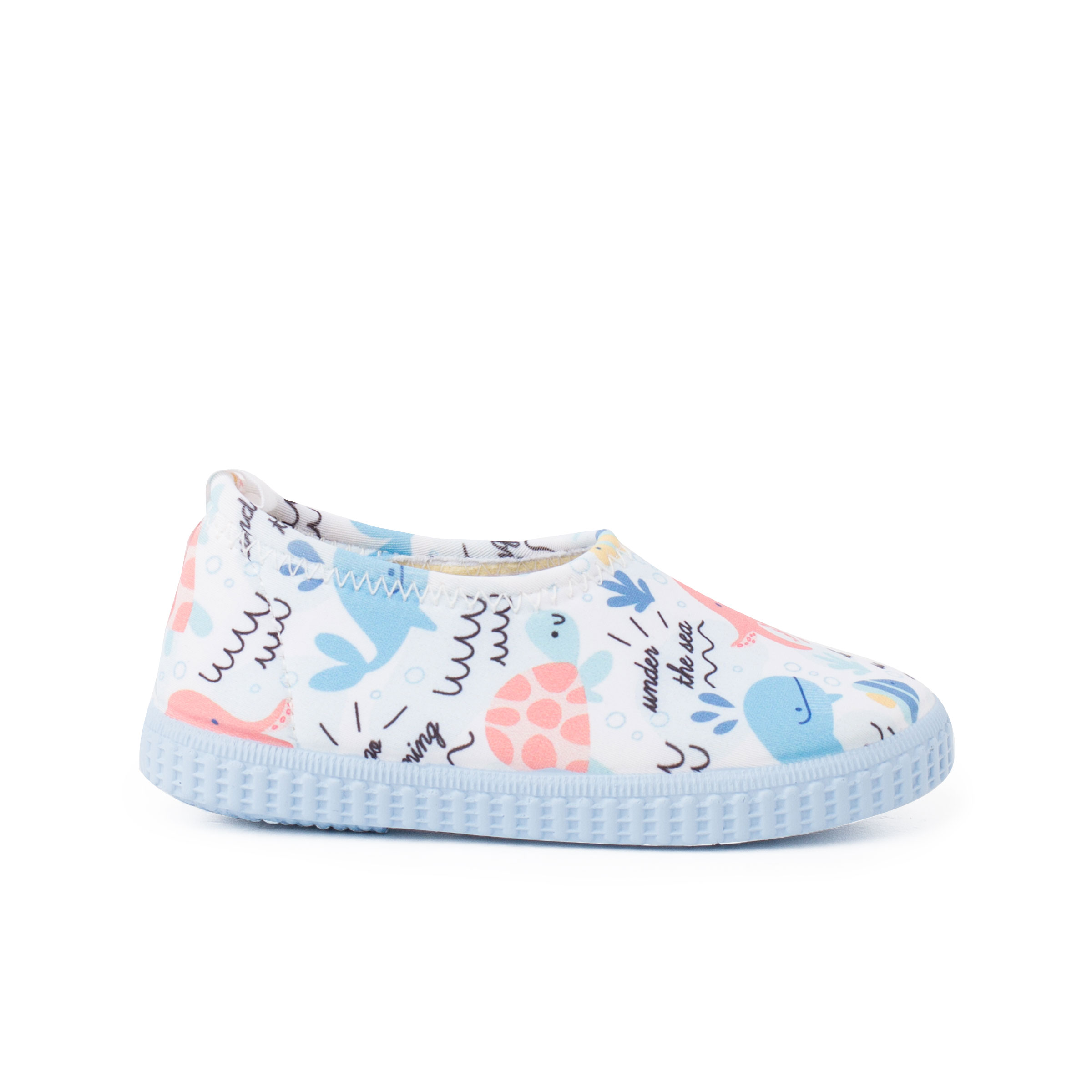 Pisamonas zapatilla cerrada tipo neopreno dibujos