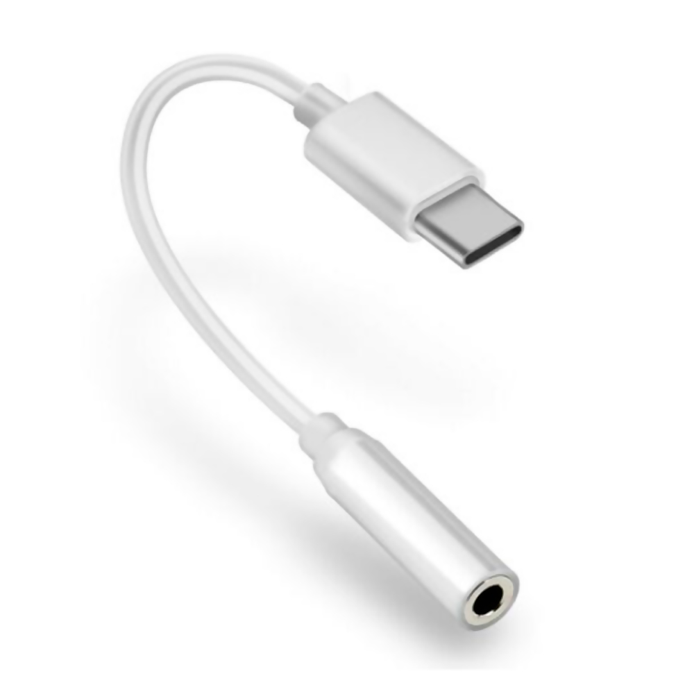 Adaptador de jack 3.5mm a USB tipo C cable conversor de audio para auriculares para móviles smartphones USB-C