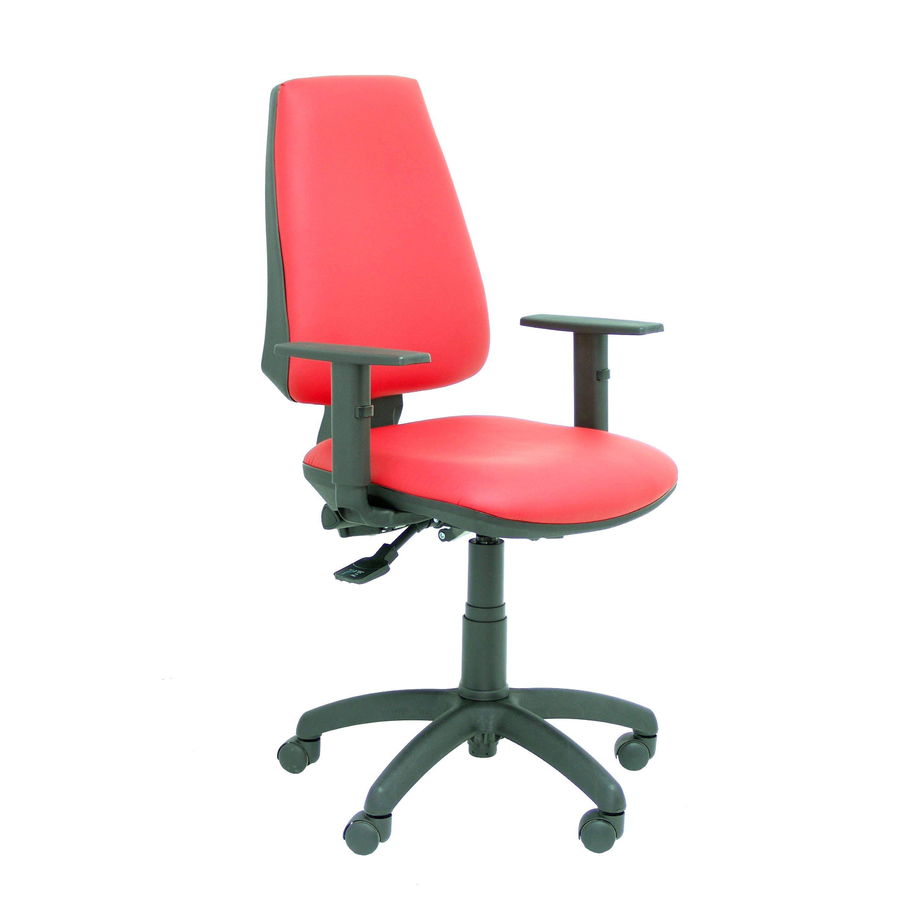 Piqueras Y Crespo Silla Elche S Similpiel Rojo Ergonómica Regulable en Altura