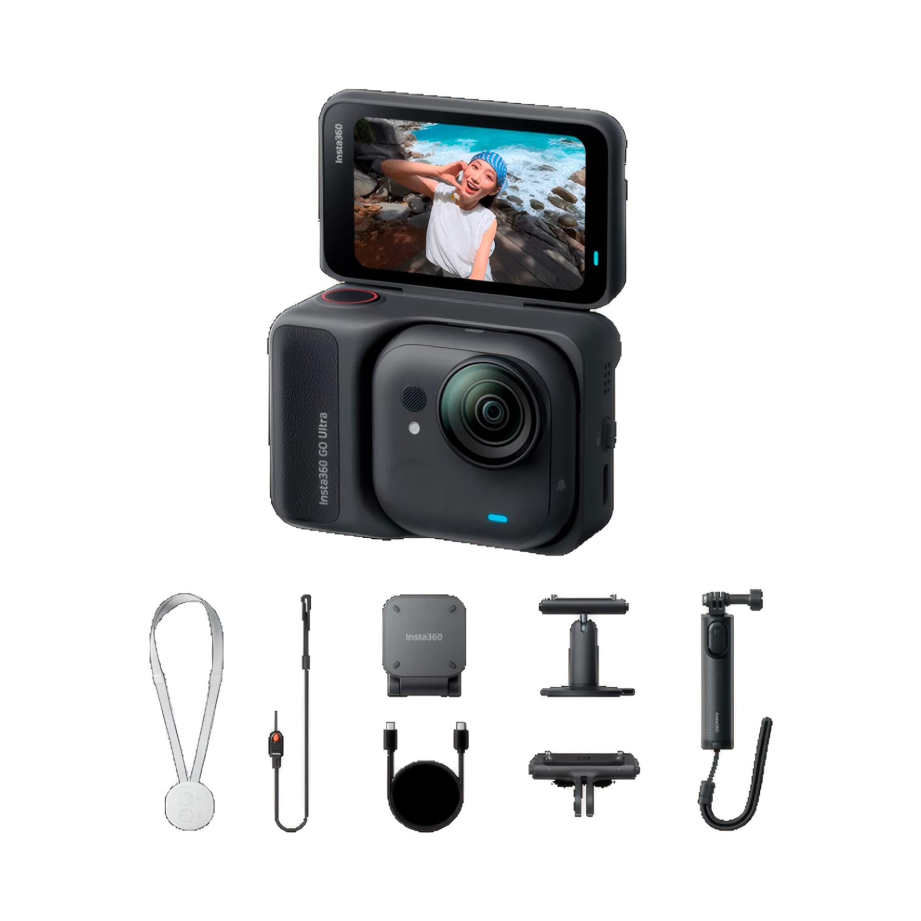 Insta360 GO Ultra Creator Bundle Midnight Black / Videocámara deportiva 4K