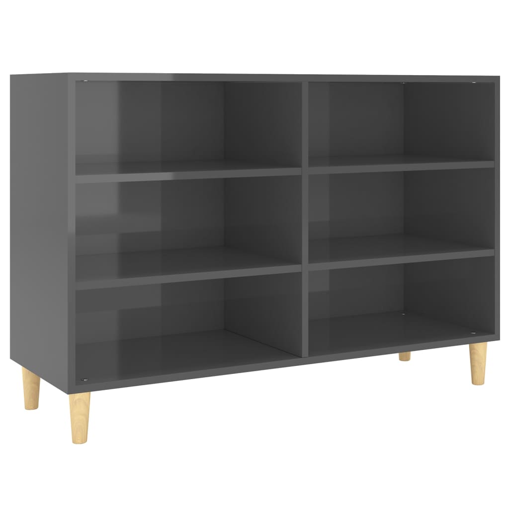 Vidaxl Aparador de Madera Contrachapada 103,5x35x70 Cm - Gris