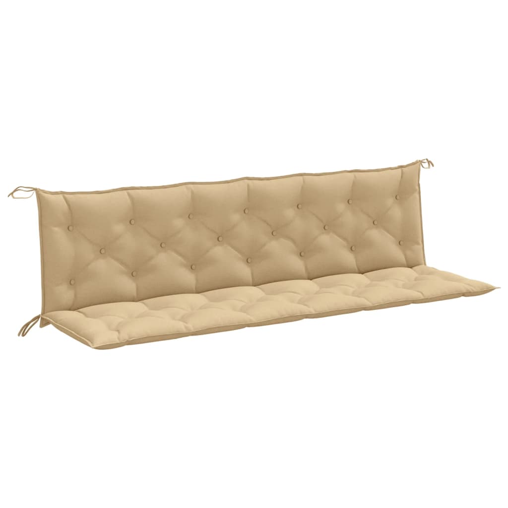 Vidaxl Cojines para Banco de Jardín 2 Uds Tela 200x50x7 Cm Antracita Melange