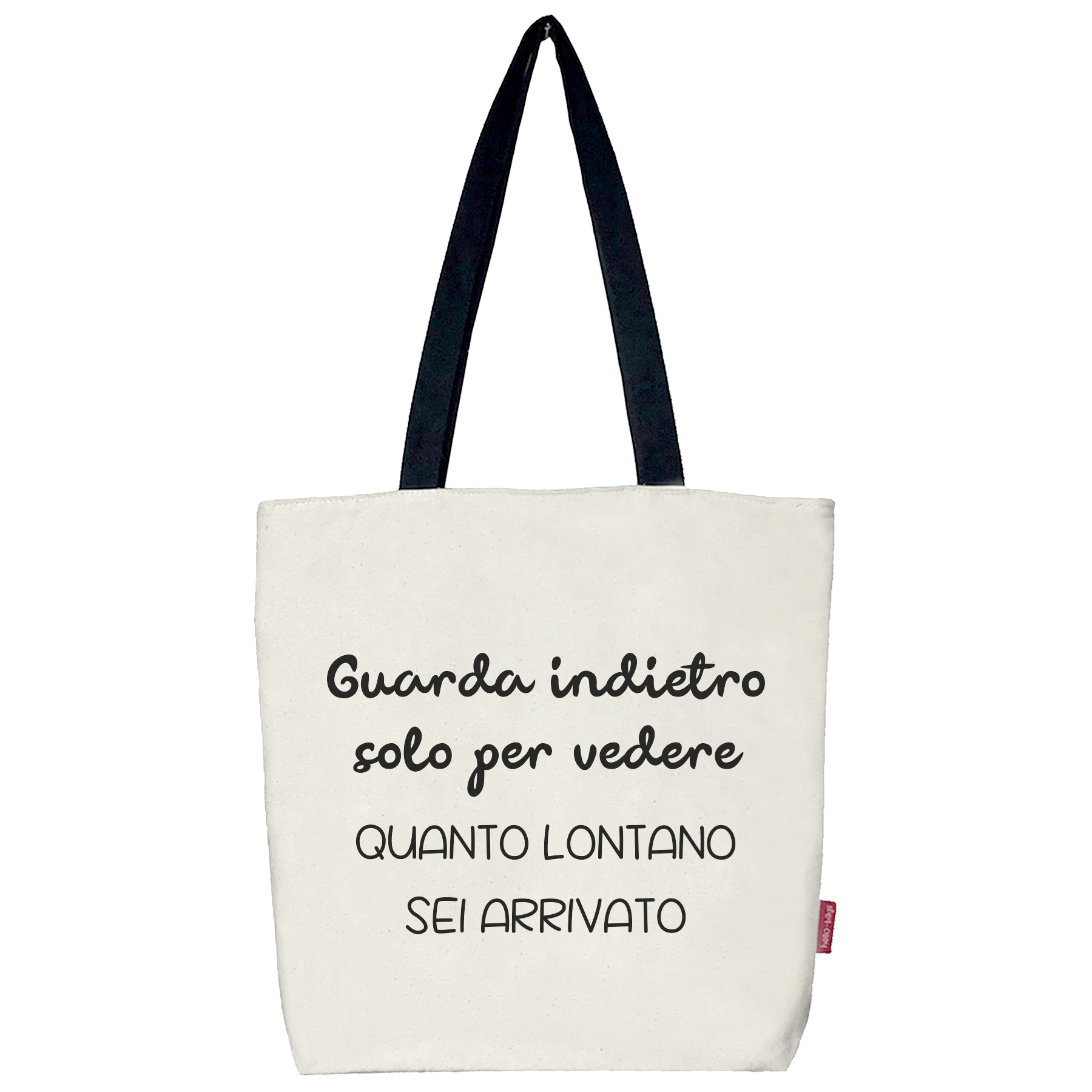 Hello-Bags. Bolso tote bag con cremallera, forro y bolsillo interior. Exterior: Algodón 100%. Incluye sobre kraft de regalo. Modelo GUARDA. Color: Crudo / Negro. Medidas: 37x38 cm.