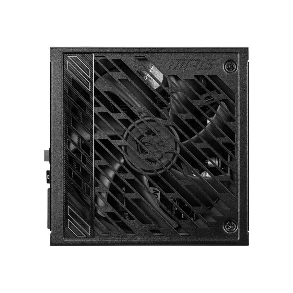 MSI - Fuente de Alimentación para PC MPG A850GS PCIE5 de 850 W totalmente modular con certificación 80 PLUS Gold, enfriamiento silencioso de 13,5 cm y protección contra sobrecargas y cortocircuitos