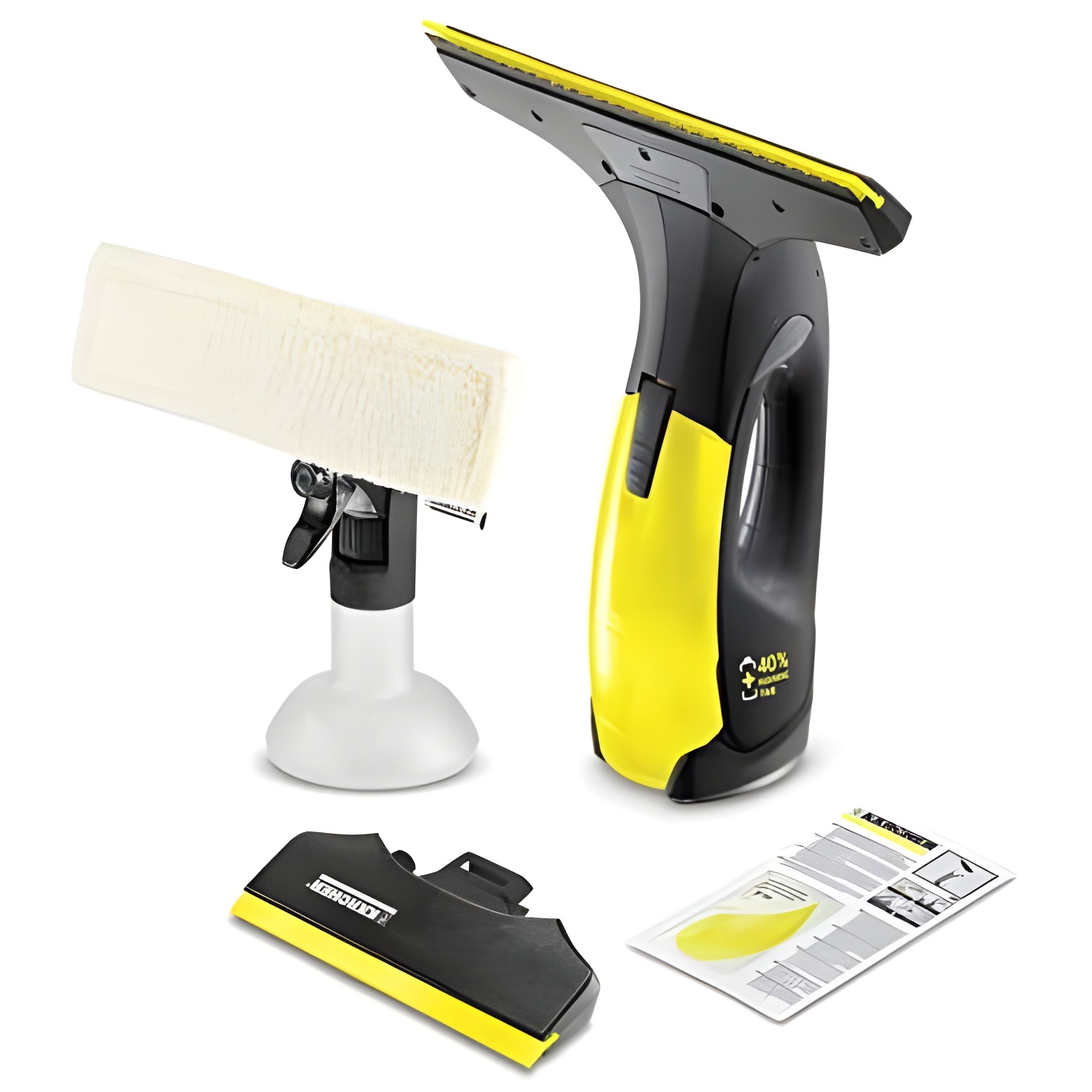 Kärcher Window Vac WV 2 Black Edition - Limpiadora de Ventanas y Cristales a Batería