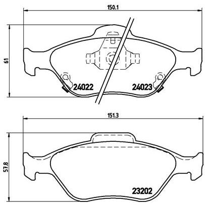 Juego de pastillas de freno P 83 085 BREMBO