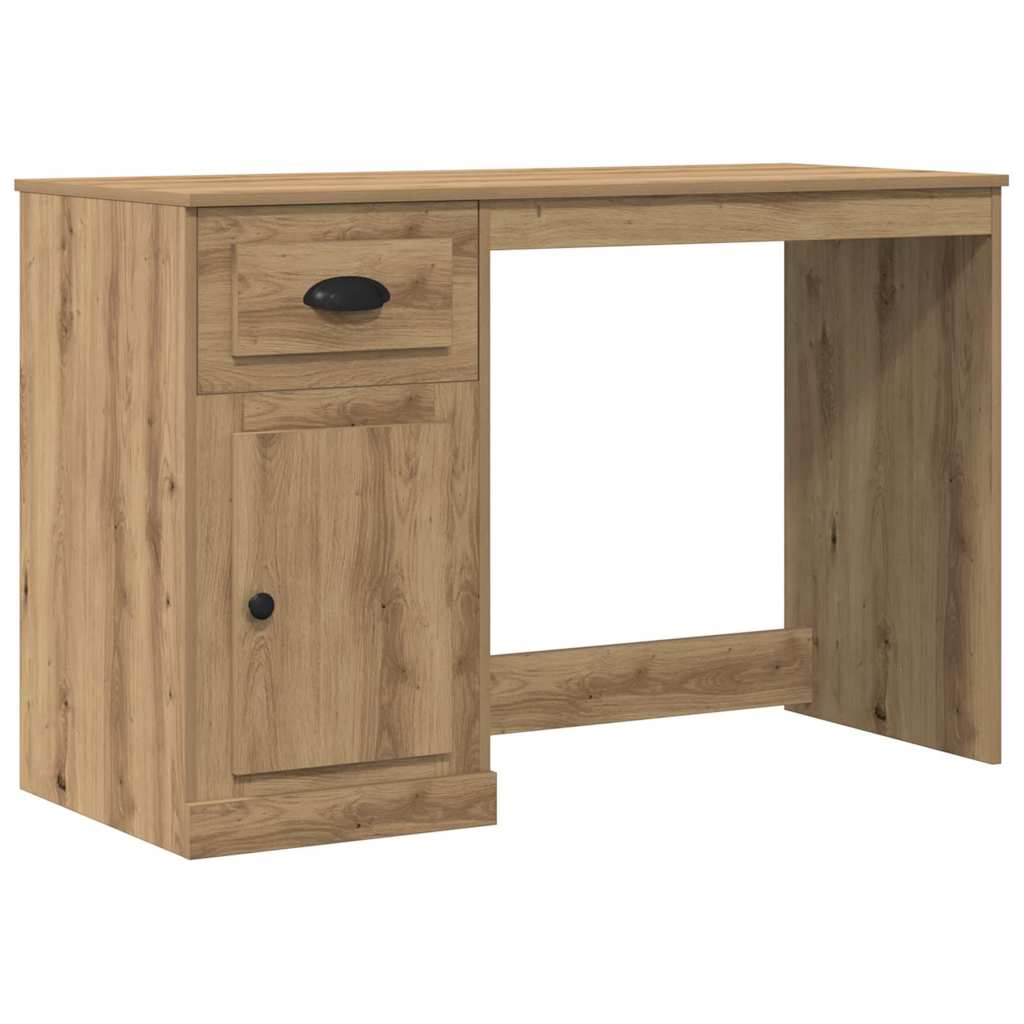 vidaXL Escritorio con cajón Roble artesanal 50 x 115 x 75 cm