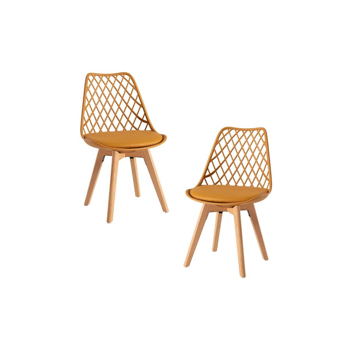 Regalos Miguel - Packs Sillas Comedor - Pack 2 Sillas Mima - Mostaza