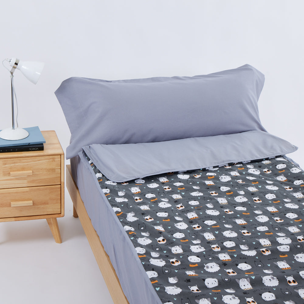 10XDIEZ Saco nórdico ajustable cats - Sacos nórdicos para bebés, cómodos y calentitos
