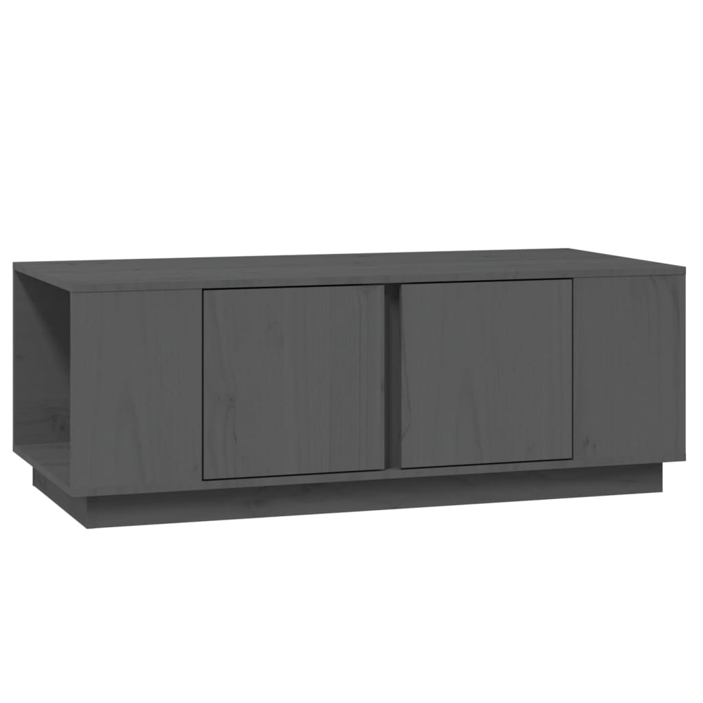 Vidaxl Mesa de Centro de Madera Maciza de Pino 110x50x40 Cm Natural