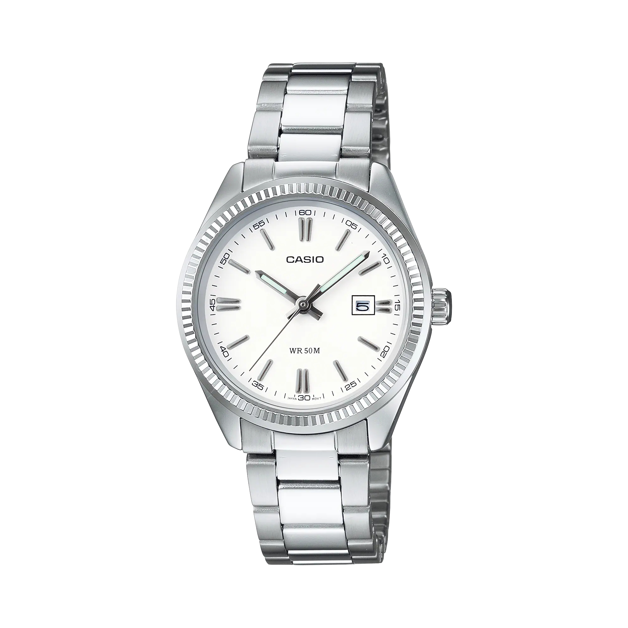 Casio Reloj Mujer Analogico Cuarzo con Correa de Acero inoxidable LTP-1302PD-7A1VEG