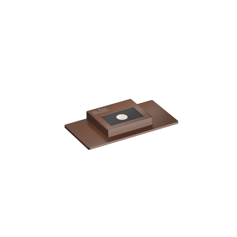 Mini Pla Corten - Aplique de pared LED de 20 W con interruptor CCT, 2700 K/3200 K/4000 K, aluminio, luz de pared ascendente - Beneito & Faure