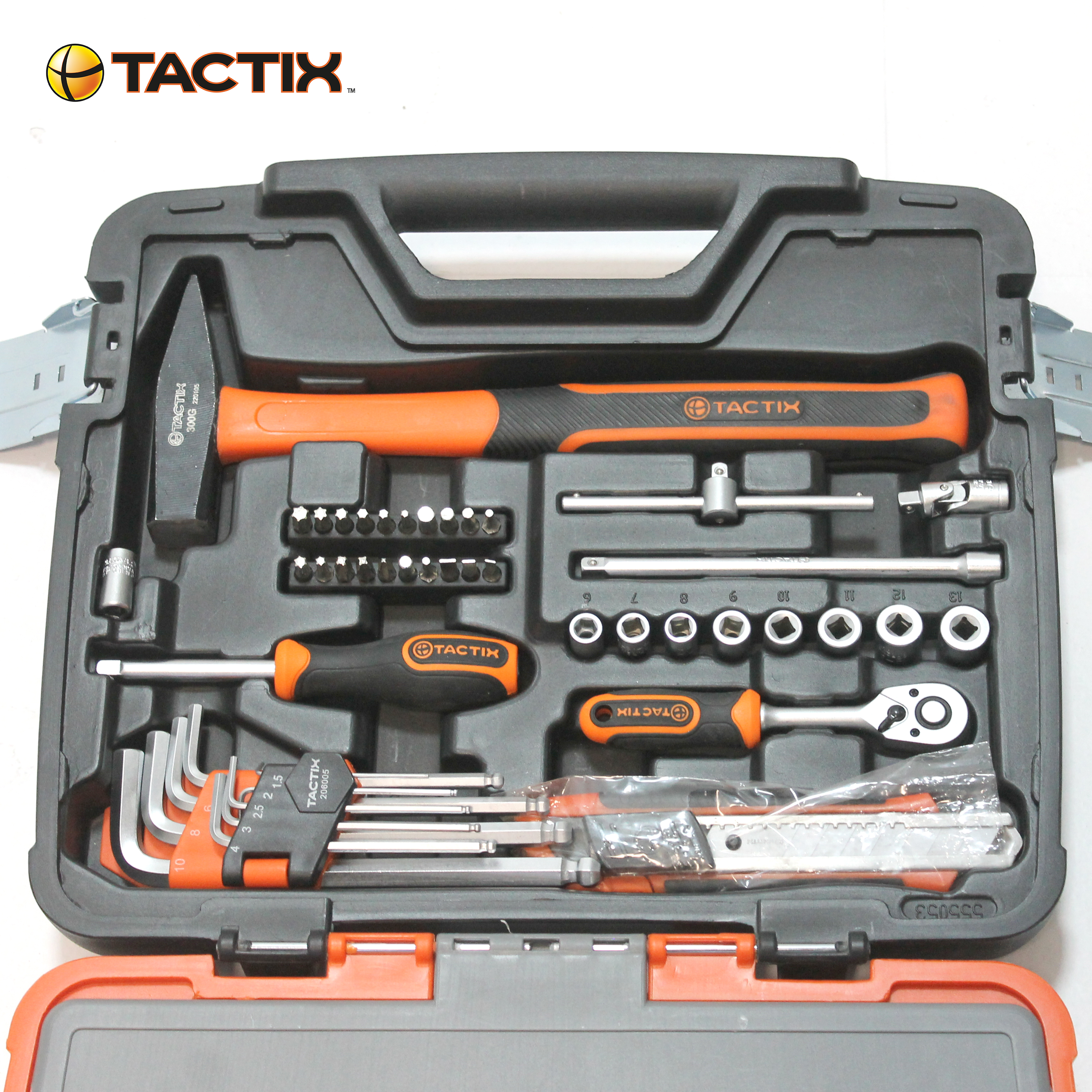 ORION91 MALETIN HERRAM MANO+ACCESORIOS 53 PIEZAS ALTA CALIDAD MARCA TACTIX
