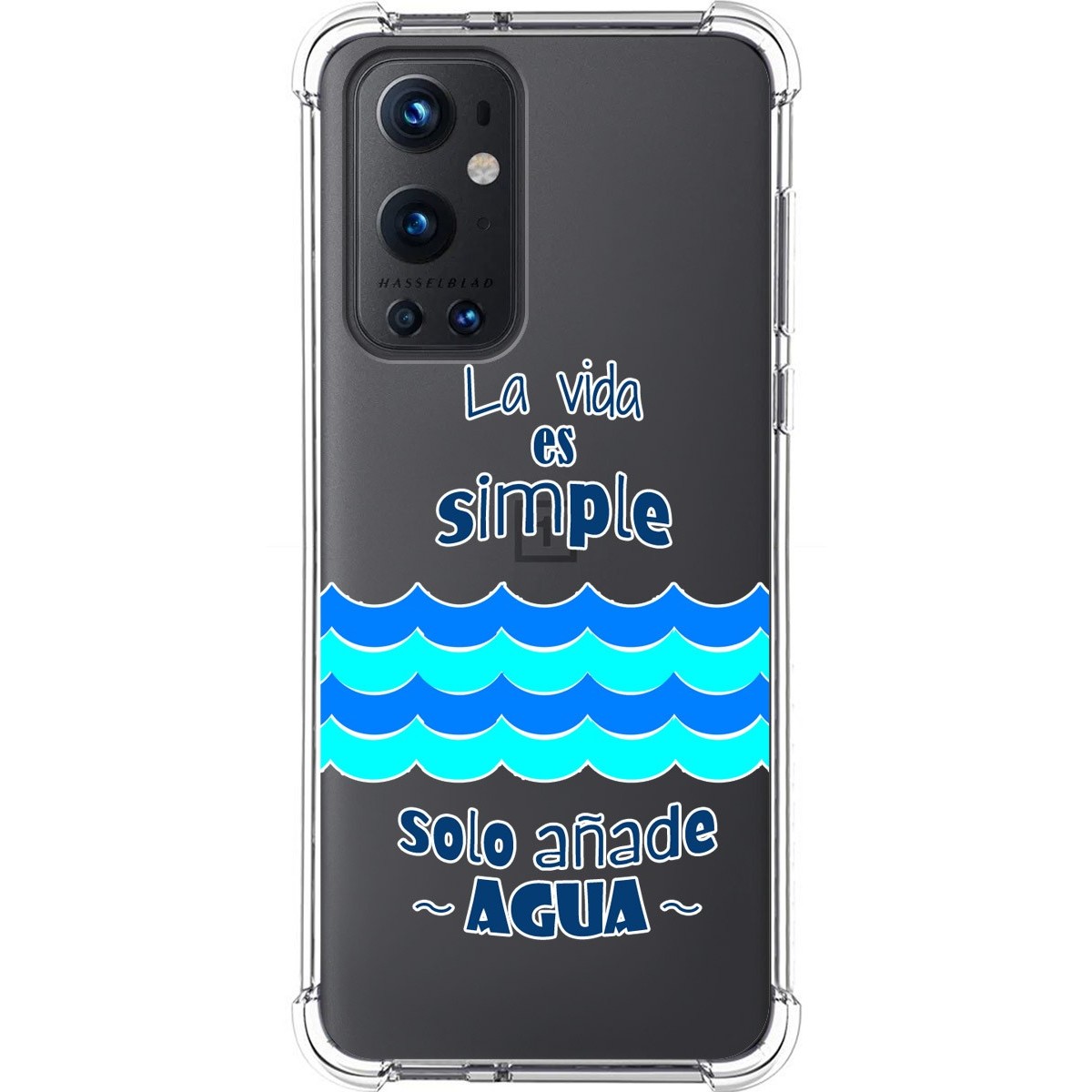 Tumundosmartphone Funda Silicona Antigolpes para OnePlus 9 Pro 5G diseño Agua Dibujos